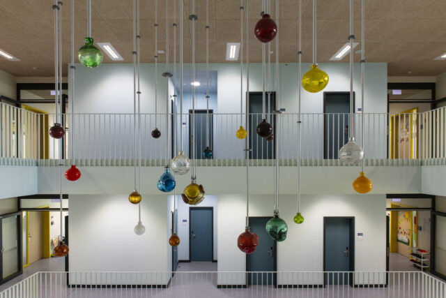 Zu den Sternen, Jorn Ebner, Kunst am Bau Grundschule am Nordhafen, Foto: Holger Herschel, 2022