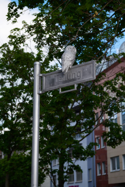 "Wo die wilden Tiere wohnen" von Stef Heidhues, Kunst am Bau, 49. Grundschule Berlin-Mitte, Foto: Kerstin Müller und Courtesy: Stef Heidhues, 2025