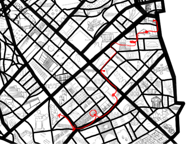 MKB 2025: Mapping Wedding: Auf den Spuren des Mapquilt Tree, Grafik: Stéphanie Imbeau, 2025